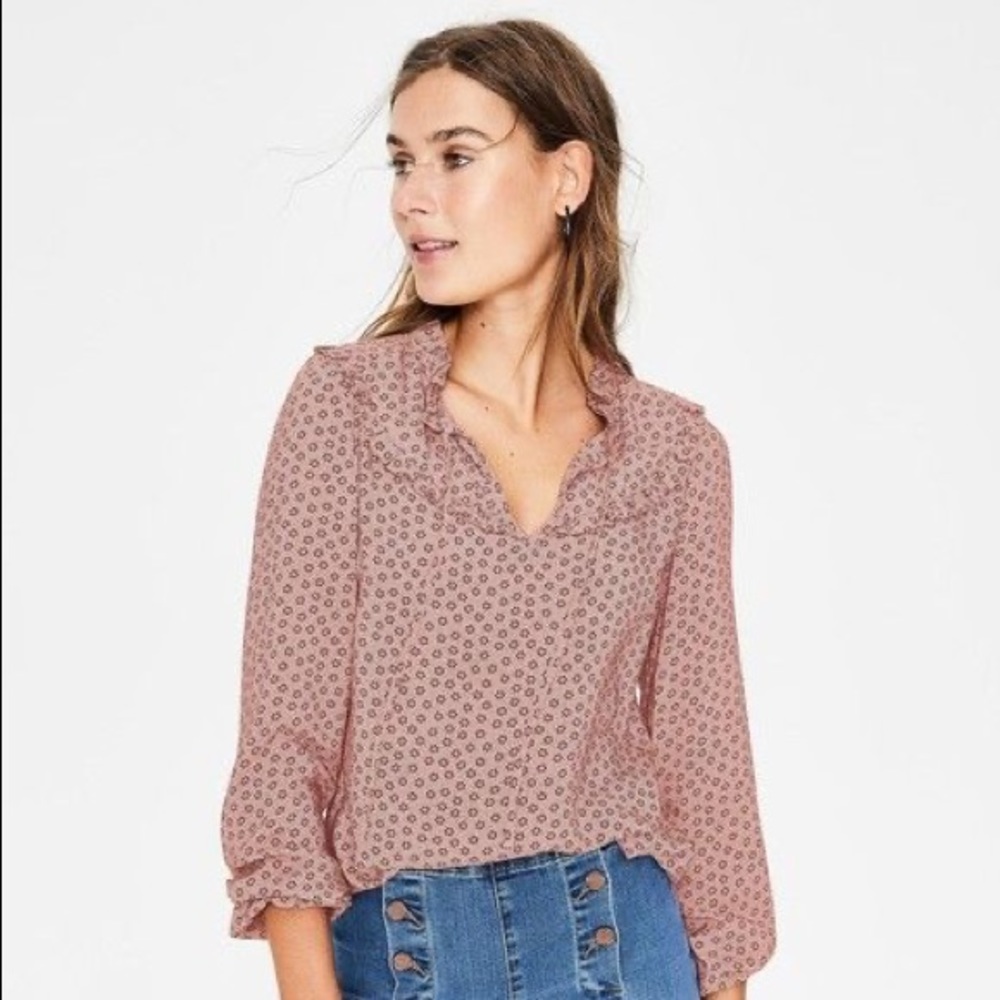 Boden Women’s Large Pink & Purple Shirt